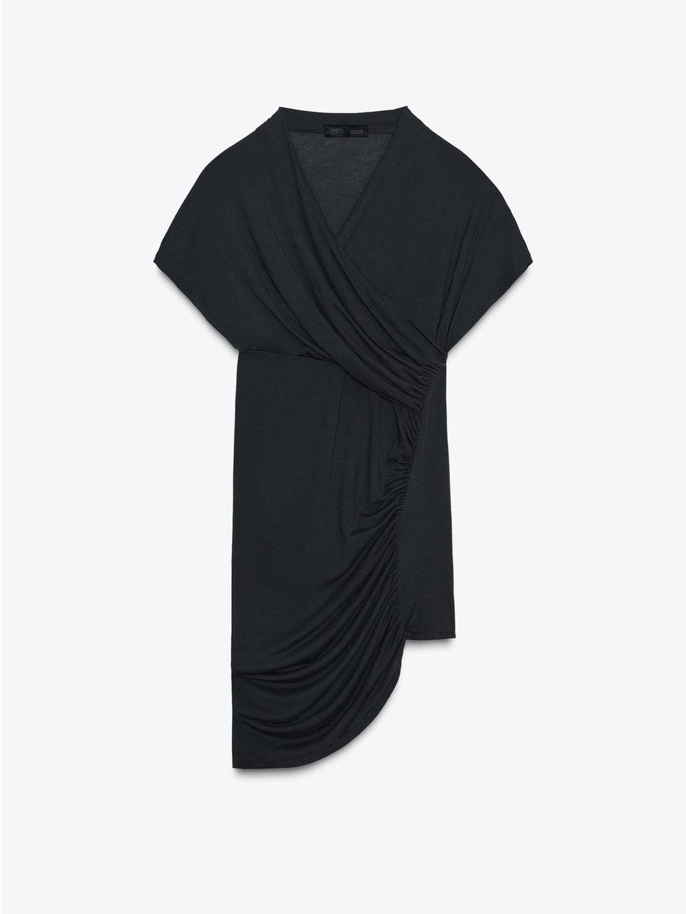 ZARA NWT WOOL Blend Soft modal top 
DARK ANTHRACITE 5584/803 size M off shoulder - Picture 6 of 11